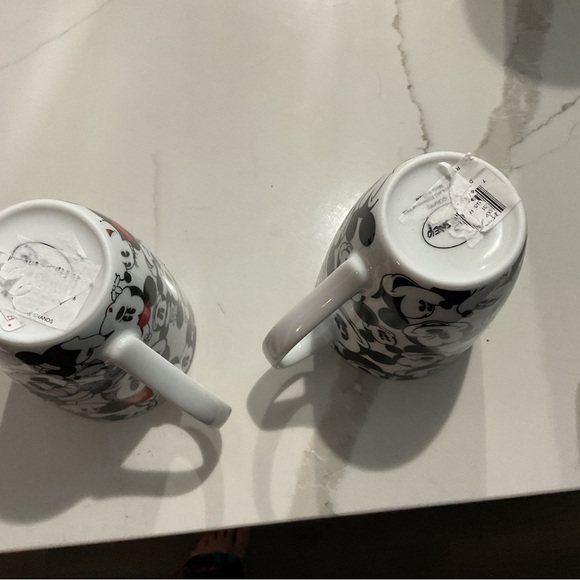 Disney Mickey Mouse Black and White Mug Pair - Picture 3 of 3